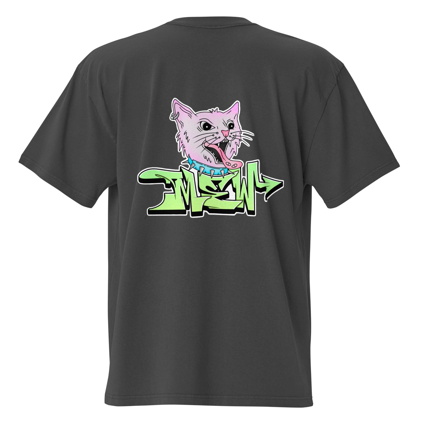 Mew Graffiti By Kan (Front-Back) Oversized T-Shirt