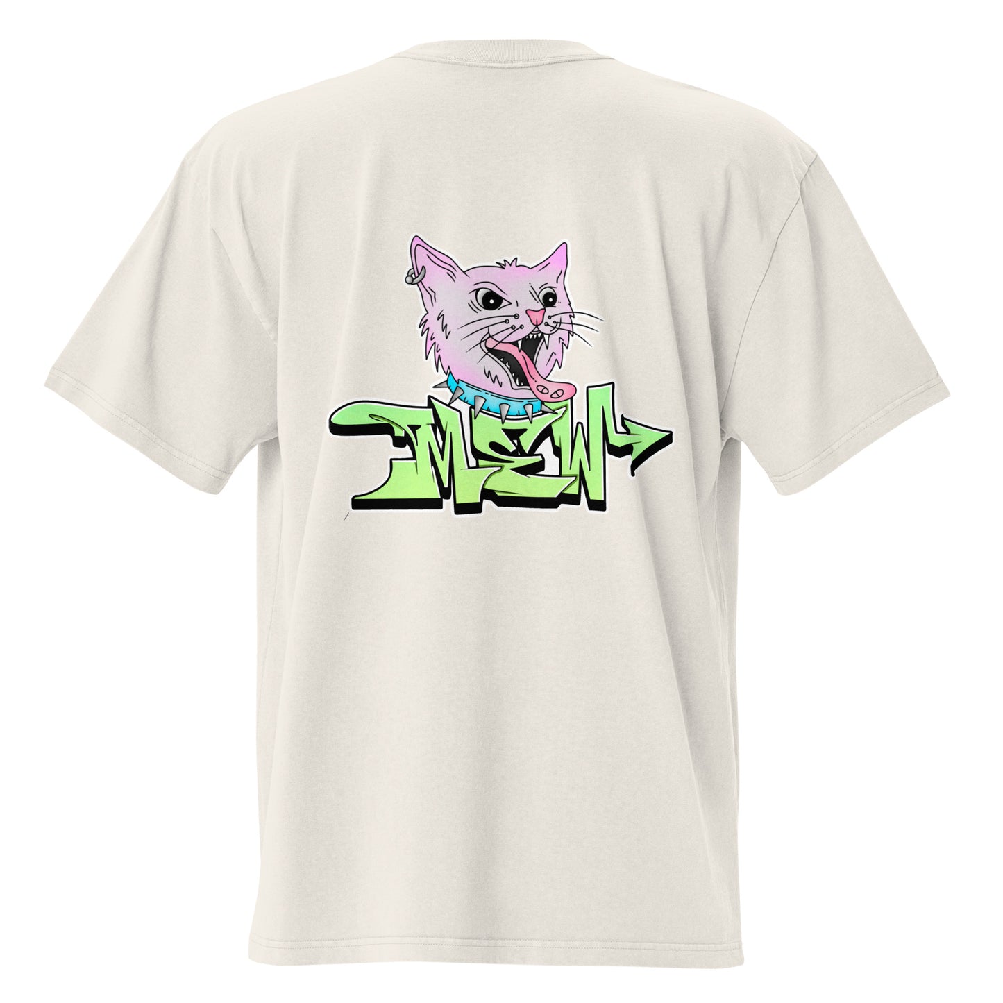 Mew Graffiti By Kan (Front-Back) Oversized T-Shirt