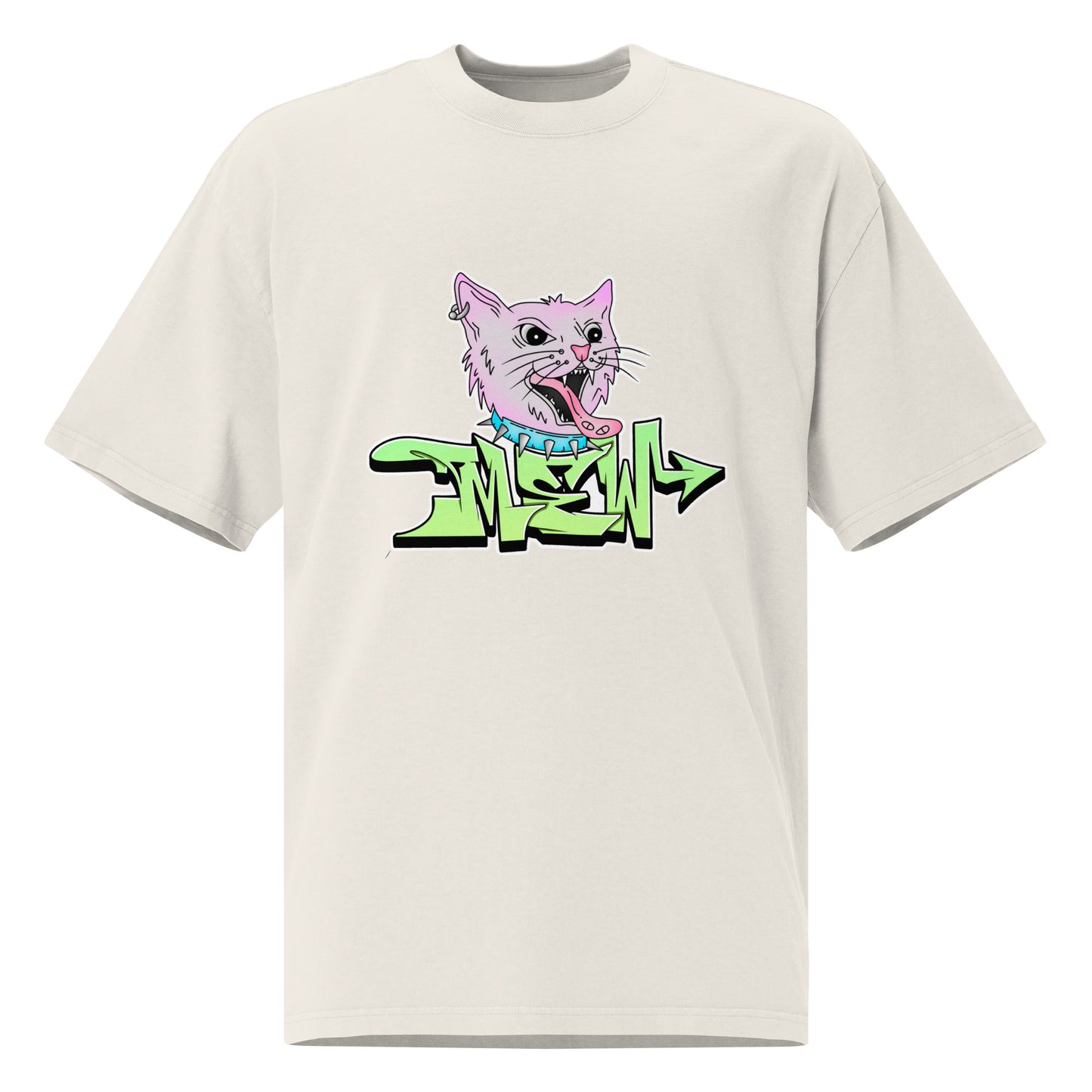 Mew Graffiti By Kan (Front) Oversized T-Shirt
