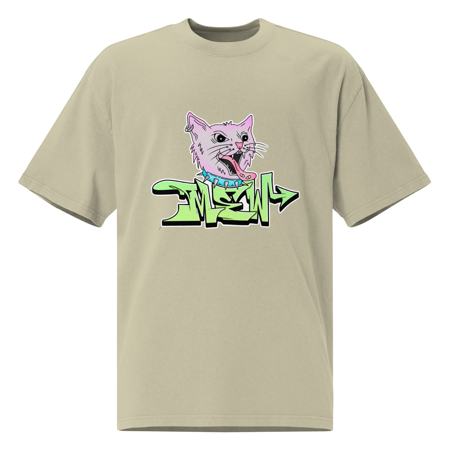 Mew Graffiti By Kan (Front) Oversized T-Shirt