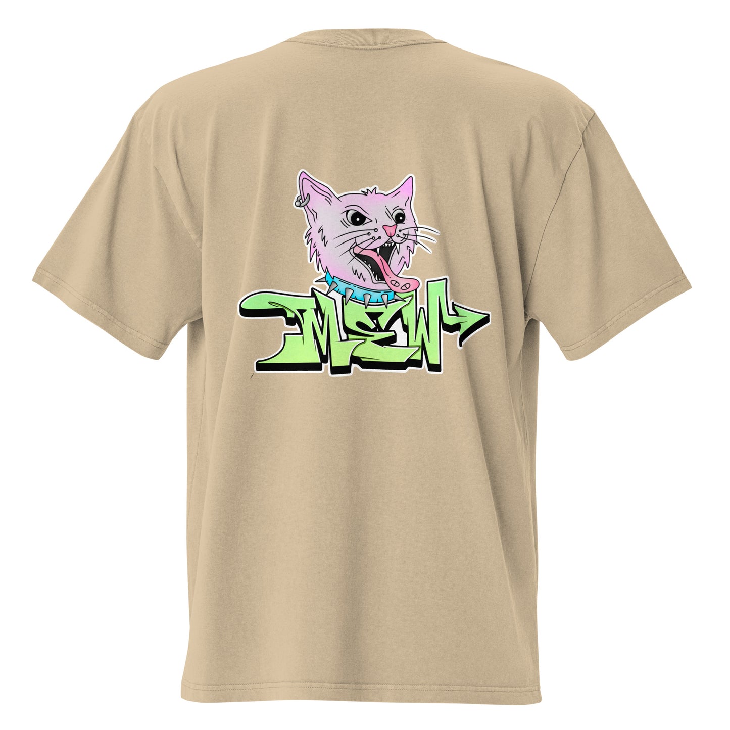 Mew Graffiti By Kan (Front-Back) Oversized T-Shirt