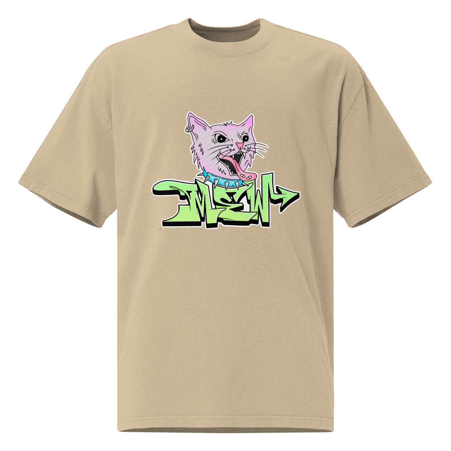 Mew Graffiti By Kan (Front) Oversized T-Shirt