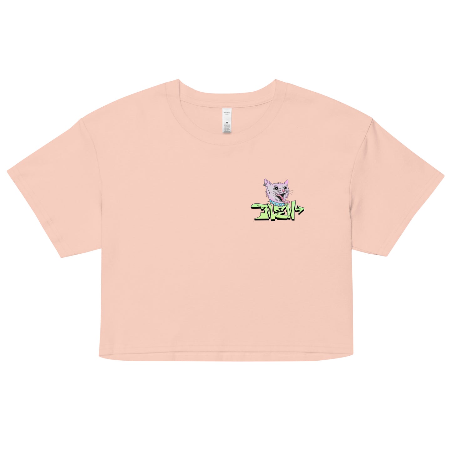 Mew Graffiti By Kan (Front-Left) Crop Top