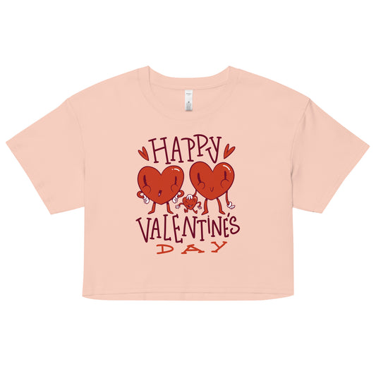 Happy valentine day Crop Top