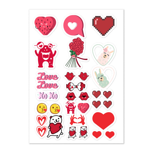 Valentine A Sticker Sheet