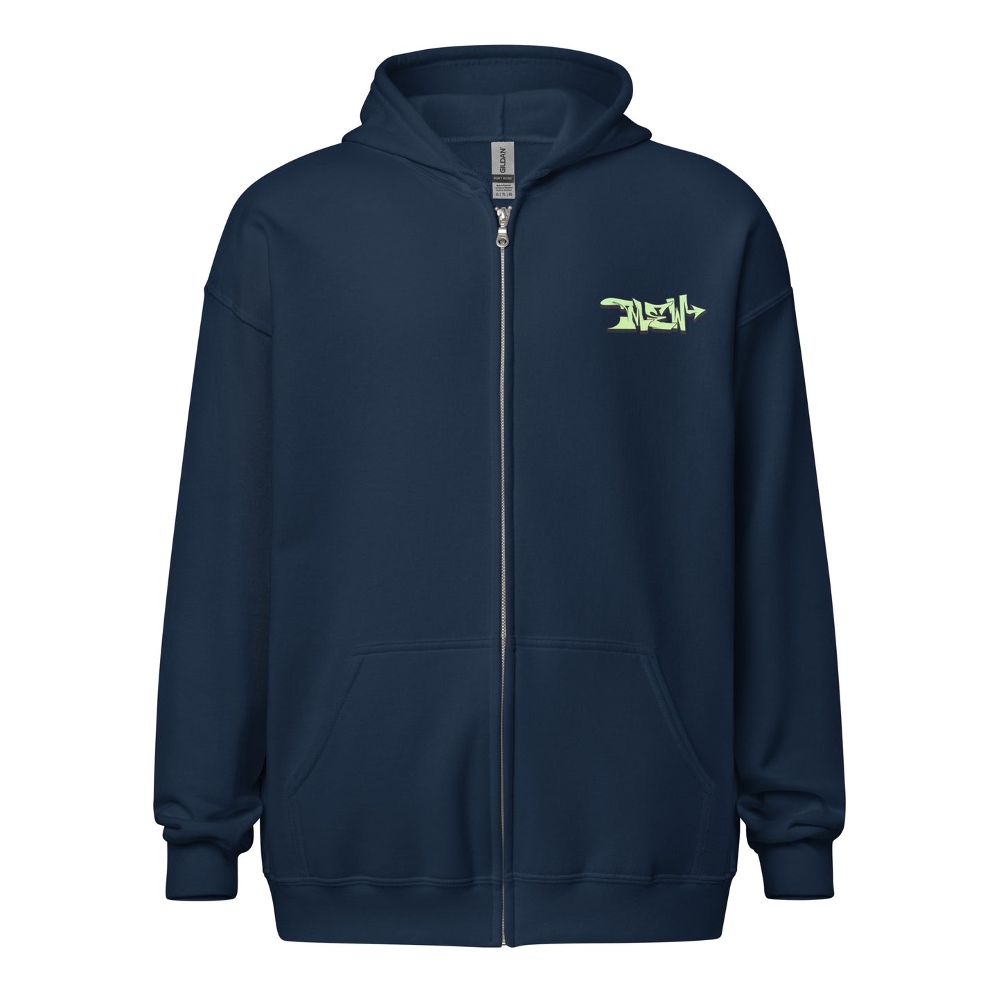 Mew Graffiti By Kan (Front-Back) Zip Hoodie