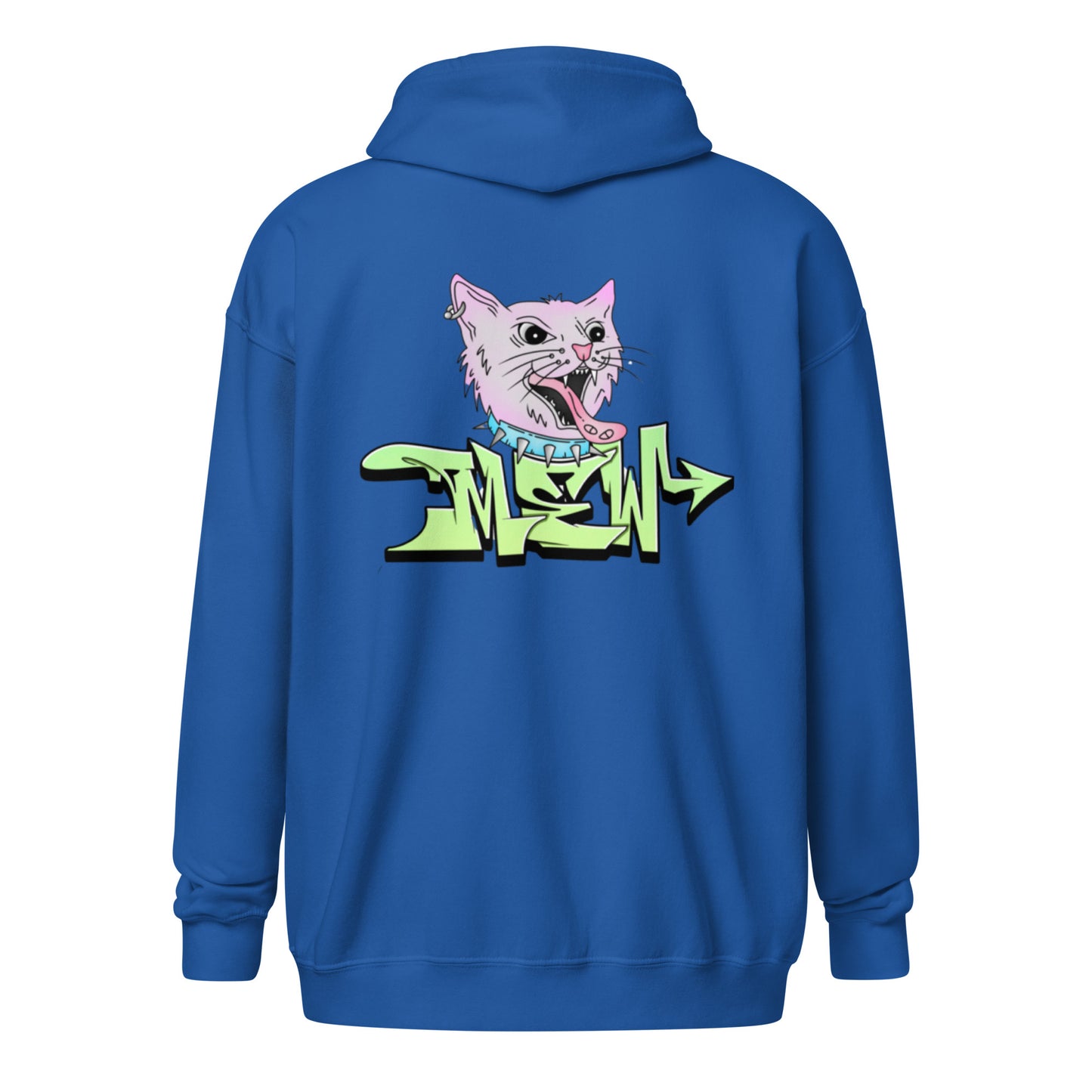 Mew Graffiti By Kan (Front-Back) Zip Hoodie