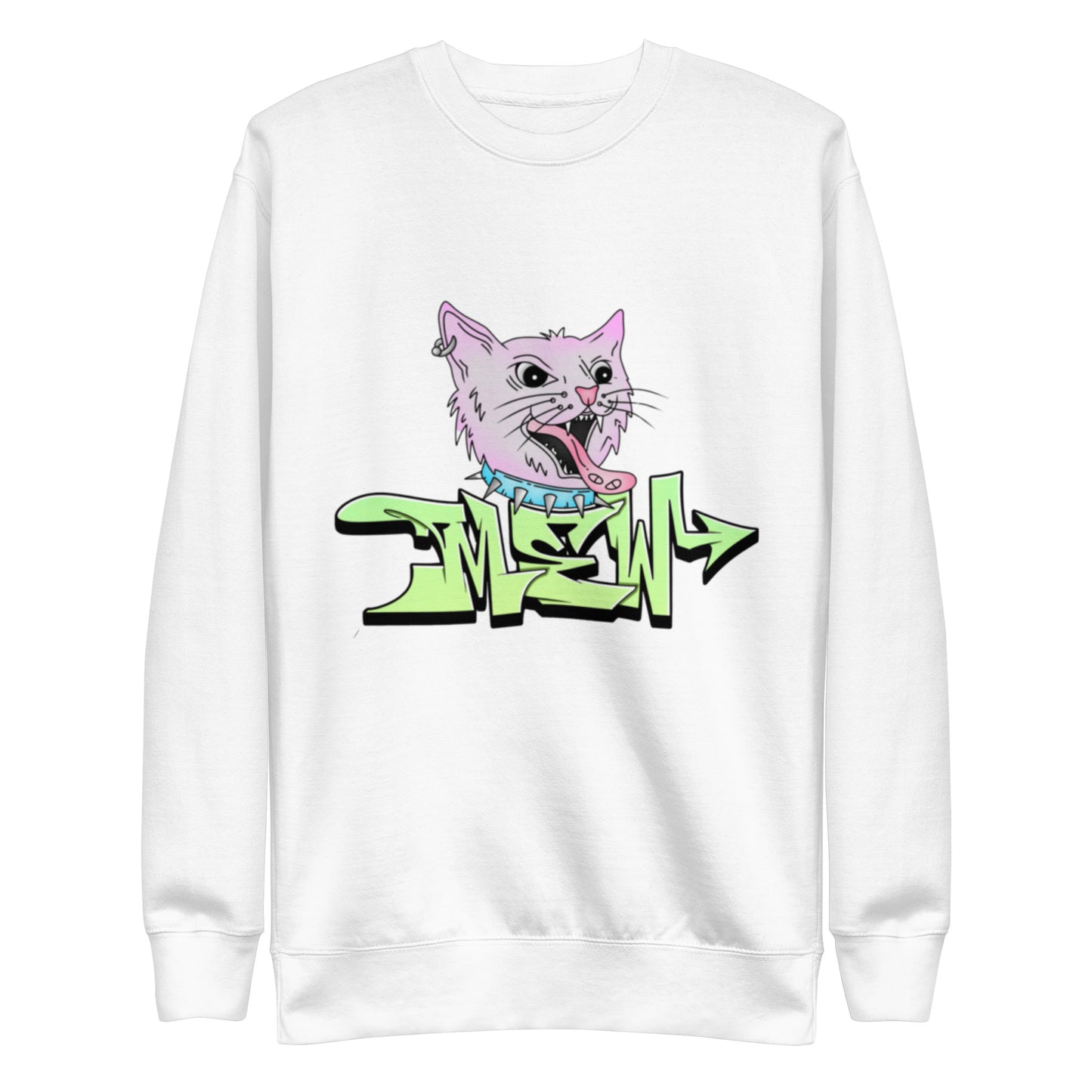 Mew Graffiti By Kan (Front-Big) Premium Sweatshirt