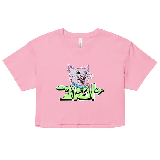 Mew Graffiti By Kan Crop Top