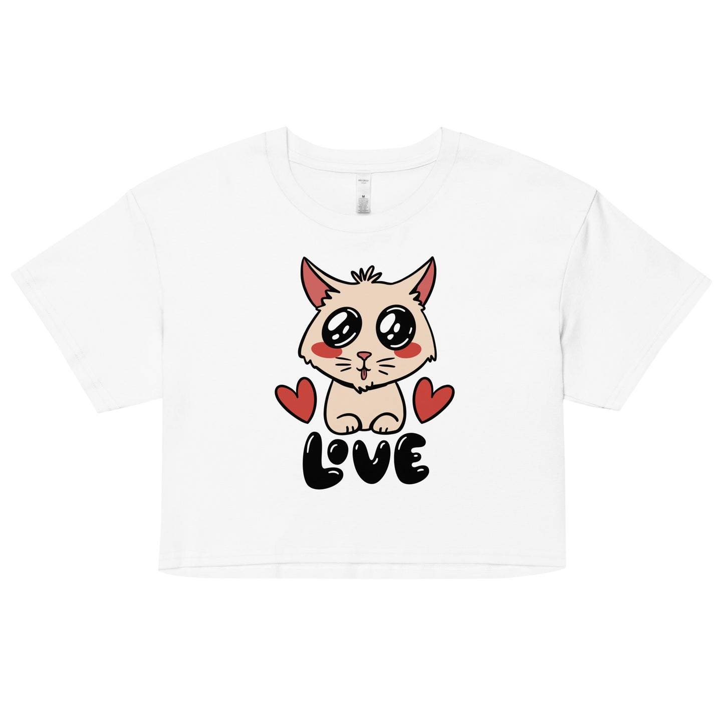 Cat love Crop Top